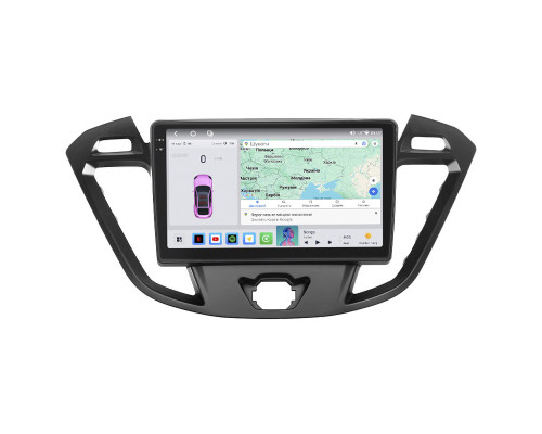 Штатная магнитола Lesko для Ford Tourneo Custom I 2012-2018 экран 9" 4/64 QLED CarPlay 4G Wi-Fi GPS 360 Prime