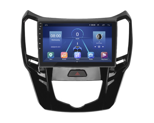Штатная магнитола Lesko для Great Wall Hover M4  2012-2017 экран 9" 6/128Gb 4G Wi-Fi GPS Top