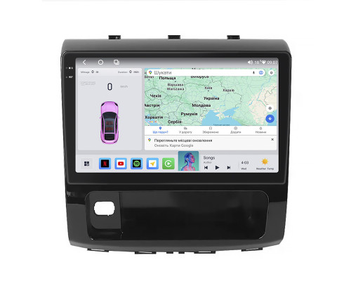 Штатная магнитола Lesko для Haval H9 I Рестайлинг 2017-н.в. экран 10" 4/64 QLED CarPlay 4G Wi-Fi GPS 360 Prime