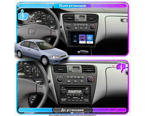 Штатная магнитола Lesko для Honda Accord VI 1997-2002 экран 9" 1/16Gb Wi-Fi GPS Base