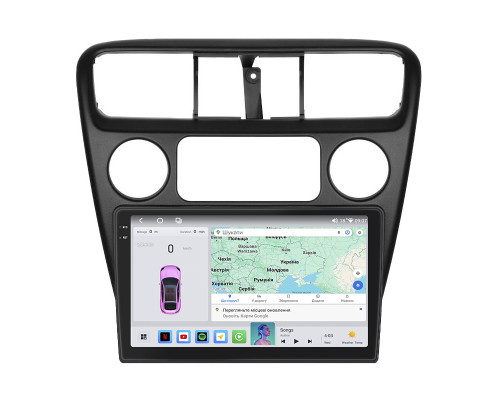 Штатная магнитола Lesko для Honda Accord VI 1997-2002 экран 9" 4/64 QLED CarPlay 4G Wi-Fi GPS 360 Prime