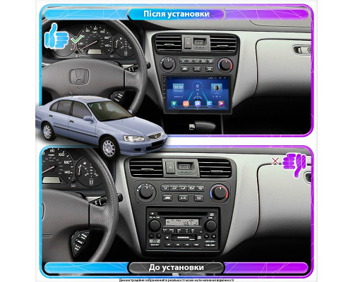 Штатная магнитола Lesko для Honda Accord VI 1997-2002 экран 9" 2/32Gb 4G Wi-Fi GPS Top