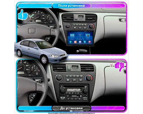 Штатная магнитола Lesko для Honda Accord VI 1997-2002 экран 9" 6/128Gb 4G Wi-Fi GPS Top