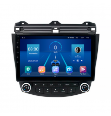 Штатная магнитола Lesko для Honda Accord VII 2002-2006 экран 10" 4/32Gb 4G Wi-Fi GPS Top