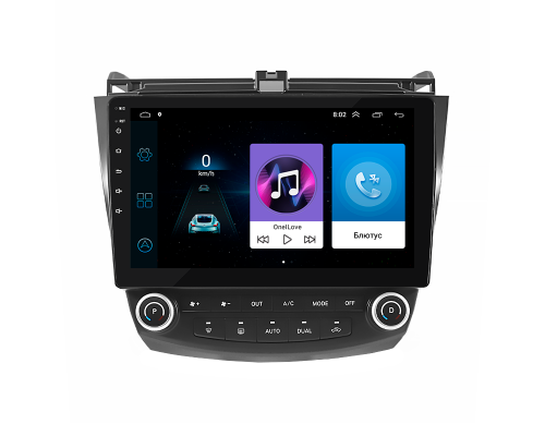 Штатная магнитола Lesko для Honda Accord VII Рестайлинг 2005-2008 экран 10" 1/16Gb Wi-Fi GPS Base