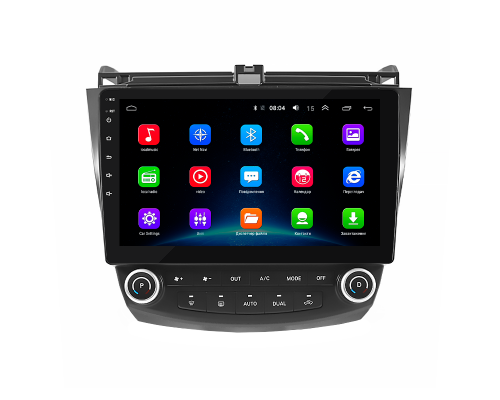 Штатная магнитола Lesko для Honda Accord VII Рестайлинг 2005-2008 экран 10" 2/32Gb Wi-Fi GPS Base