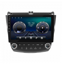 Штатная магнитола Lesko для Honda Accord VII Рестайлинг 2005-2008 экран 10" 4/32Gb 4G Wi-Fi GPS Top