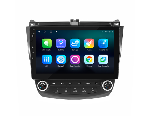 Штатная магнитола Lesko для Honda Accord VII Рестайлинг 2005-2008 экран 10" 4/64Gb 4G Wi-Fi GPS Top