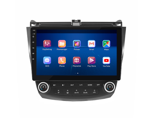 Штатная магнитола Lesko для Honda Accord VII Рестайлинг 2005-2008 экран 10" 6/128Gb 4G Wi-Fi GPS Top