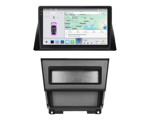 Штатная магнитола Lesko для Honda Accord VIII Рестайлинг 2011-2015 экран 10" 4/64 QLED CarPlay 4G Wi-Fi GPS 360 Prime