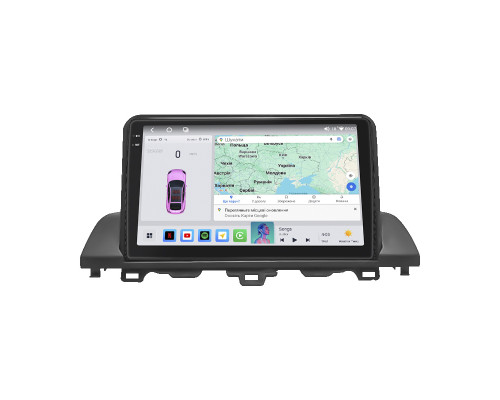 Штатная магнитола Lesko для Honda Accord X Рестайлинг 2020-н.в. экран 9" 4/64 QLED CarPlay 4G Wi-Fi GPS 360 Prime