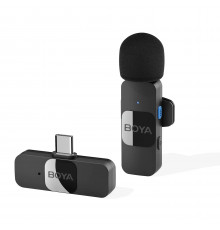 Мікрофон петличний бездротовий BOYA BY-V10 (Type-C) black