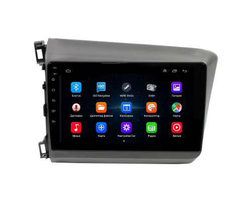 Штатная магнитола Lesko для Honda Civic IX 2011-2015 экран 9" 1/16Gb Wi-Fi GPS Base