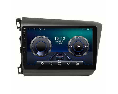 Штатная магнитола Lesko для Honda Civic IX 2011-2015 с экраном 9", 4/64GB, 4G, Wi-Fi и GPS