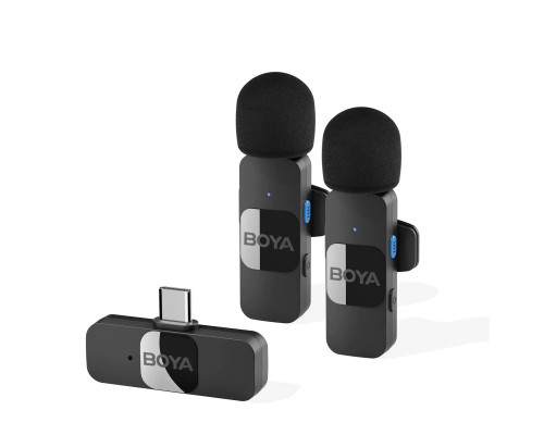 Мікрофон петличний бездротовий BOYA BY-V20 (Type-C) black