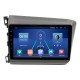 Штатная магнитола Lesko для Honda Civic IX 2011-2015 экран 9" 6/128Gb 4G Wi-Fi GPS Top