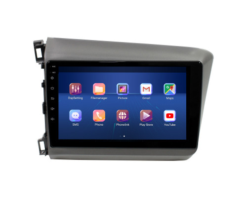 Штатная магнитола Lesko для Honda Civic IX 2011-2015 экран 9" 6/128Gb 4G Wi-Fi GPS Top