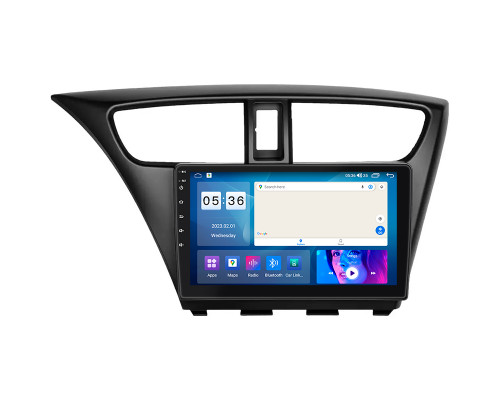 Штатная магнитола Lesko для Honda Civic IX Рестайлинг с 9-дюймовым экраном и поддержкой CarPlay
