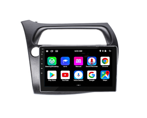 Штатная магнитола Lesko для Honda Civic Type R VIII 2006-2008 экран 9" 2/32Gb Wi-Fi GPS Base