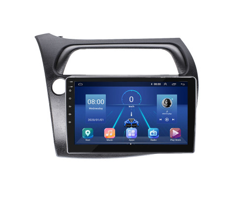 Штатная магнитола Lesko для Honda Civic Type R VIII Рестайлинг 2008-2011 экран 9" 2/32Gb 4G Wi-Fi GPS Top