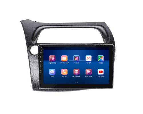 Штатная магнитола Lesko для Honda Civic Type R VIII Рестайлинг 2008-2011 экран 9" 6/128Gb 4G Wi-Fi GPS Top