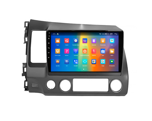 Штатная магнитола Lesko для Honda Civic VIII 2005-2009 экран 10" 2/32Gb CarPlay 4G Wi-Fi GPS Prime
