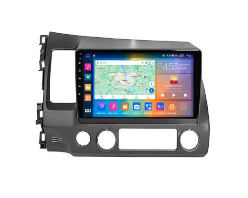 Штатная магнитола Lesko для Honda Civic VIII 2005-2009 экран 10" 4/64Gb CarPlay 4G Wi-Fi GPS Prime