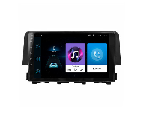 Штатная магнитола Lesko для Honda Civic X 2015-2021 экран 9" 1/16Gb Wi-Fi GPS Base