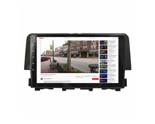 Штатная магнитола Lesko для Honda Civic X 2015-2021 экран 9" 2/32Gb Wi-Fi GPS Base