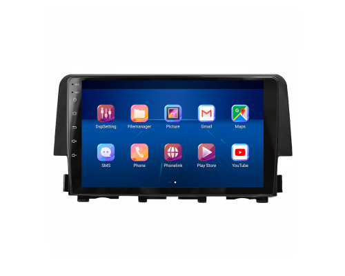 Штатная магнитола Lesko для Honda Civic X 2015-2021 экран 9" 6/128Gb 4G Wi-Fi GPS Top