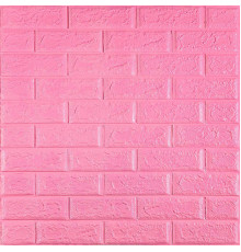 3D панель самоклеющаяся 700х770х5мм кирпич Розовый (004-5) SW-00000143