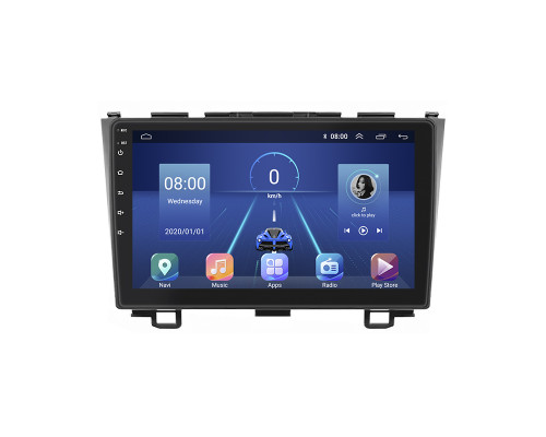 Штатная магнитола Lesko для Honda CR-V III Рестайлинг с экраном 9", 6/128Gb, 4G, Wi-Fi, GPS
