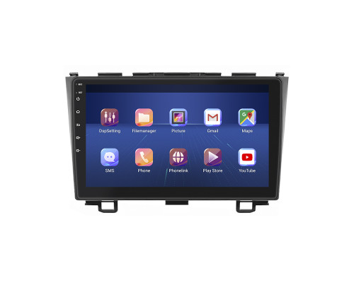 Штатная магнитола Lesko для Honda CR-V III Рестайлинг с экраном 9", 6/128Gb, 4G, Wi-Fi, GPS
