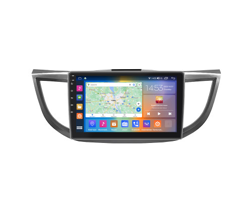 Штатная магнитола Lesko для Honda CR-V IV Рестайлинг 2014-2018 с 10-дюймовым экраном и поддержкой CarPlay