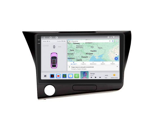 Штатная магнитола Lesko для Honda CR-Z  2010-2016 экран 9" 4/64 QLED CarPlay 4G Wi-Fi GPS 360 Prime