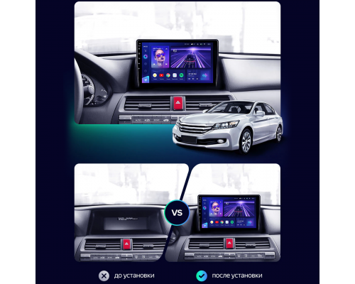 Штатная магнитола Lesko для Honda Crosstour I 2009-2012 экран 10" 2/32Gb Wi-Fi GPS Base