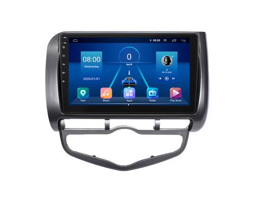 Штатная магнитола Lesko для Honda Fit I Auto AC 2001-2008 экран 9" 2/32Gb Wi-Fi GPS Base