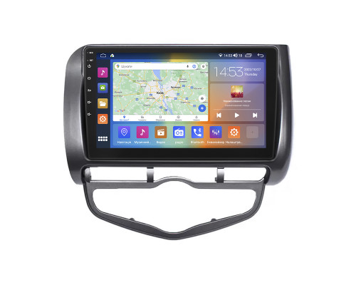 Штатная магнитола Lesko для Honda Fit I Auto AC 2001-2008 экран 9" 4/64Gb CarPlay 4G Wi-Fi GPS Prime