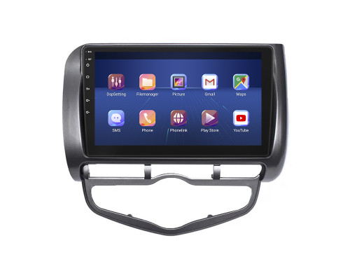 Штатная магнитола Lesko для Honda Fit I Auto AC 2001-2008 с экраном 9", 4/64Gb, 4G, Wi-Fi, GPS