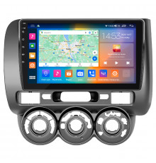 Штатная магнитола Lesko для Honda Fit I Manual AC 2001-2008 экран 9" 4/64Gb CarPlay 4G Wi-Fi GPS Prime