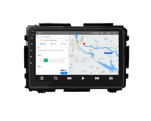 Штатная магнитола Lesko для Honda HR-V II 2013-2018 экран 9" 2/32Gb Wi-Fi GPS Base