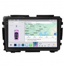 Штатная магнитола Lesko для Honda HR-V II 2013-2018 экран 9" 4/64 QLED CarPlay 4G Wi-Fi GPS 360 Prime