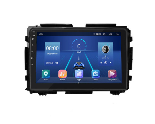 Штатная магнитола Lesko для Honda HR-V II 2013-2018 экран 9" 4/64Gb 4G Wi-Fi GPS Top