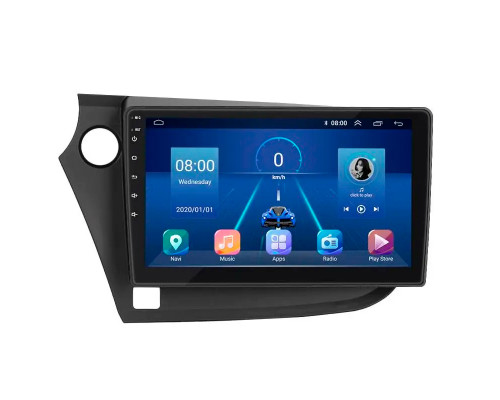 Штатная магнитола Lesko для Honda Insight II Рестайлинг 2011-2014 экран 9" 6/128Gb 4G Wi-Fi GPS Top