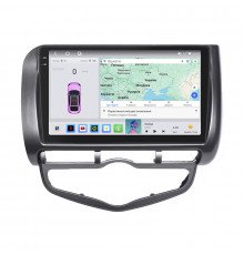 Штатная магнитола Lesko для Honda Jazz I 2001-2005 экран 9" 4/64 QLED CarPlay 4G Wi-Fi GPS 360 Prime