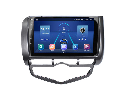 Штатная магнитола Lesko для Honda Jazz I 2001-2005 экран 9" 2/32Gb 4G Wi-Fi GPS Top