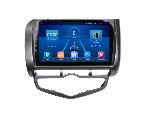 Штатная магнитола Lesko для Honda Jazz I 2001-2005 экран 9" 6/128Gb 4G Wi-Fi GPS Top