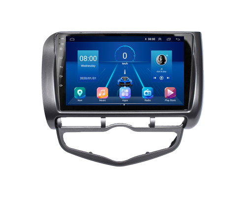 Штатная магнитола Lesko для Honda Jazz I Рестайлинг 2005-2008 экран 9" 4/64Gb 4G Wi-Fi GPS Top