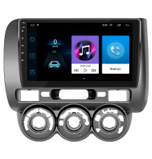 Штатная магнитола Lesko для Honda Jazz I Рестайлинг Manual AC 2005-2008 экран 9" 1/16Gb Wi-Fi GPS Base