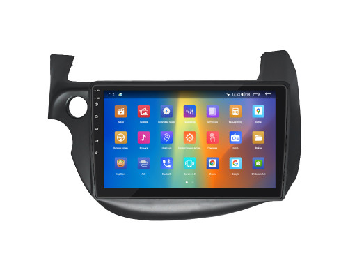 Штатная магнитола Lesko для Honda Jazz II 2008-2010 экран 10" 2/32Gb CarPlay 4G Wi-Fi GPS Prime